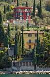 Blick auf die Villen von Malcesine